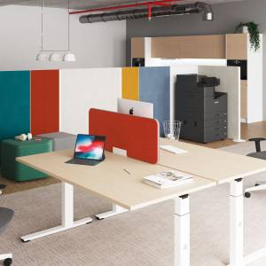 Akustikvorhänge als Raumteiler für Büroräume, Akustik, News/Produkte