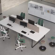 Team-Tisch Büro Team-Tische Doppelarbeitsplatz Nowy Styl Play&Work Workbench