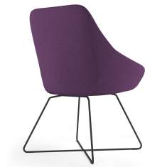 Loungestuhl violett Besucherstuhl Lounge Stuhl Loungesessel Viasit Calyx