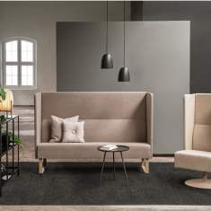 Loungemöbel Büro Lounge Sitzmöbel beige Materia, Monolite High