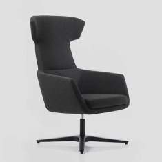 Designer Loungesessel Lounge Sessel schwarz Köhl ARTISO LOUNGE WING