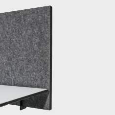 Tischtrennwand akustik Schreibtischaufsatz grau Westermann motu Tischabsorber - Sichtschutz