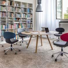 Schreibtischhocker schwarz Hocker drehbar Büro Hocker Girsberger Simplex 3D