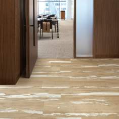 Elastische Bodenbeläge Büro Bodenbelag LVT Interface Luxury Vinyl Tile - Crossroads