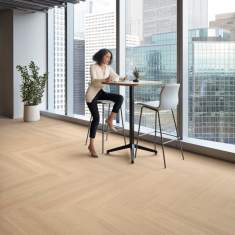 Elastische Bodenbeläge Büro Bodenbelag LVT Interface Luxury Vinyl Tile - On Grain