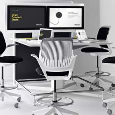 Counterstuhl Büro Drehstuhl schwarz Drehstühle Steelcase cobi Schalterstuhl