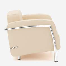 Ledersessel beige Büro Loungemöbel Nowy Styl Classic Sessel