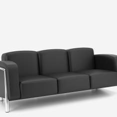 Loungesofa schwarz Lounge Sitzmöbel Nowy Styl Classic Sofa