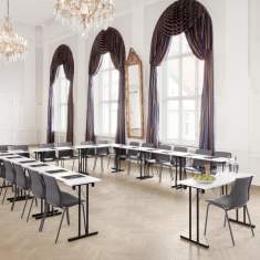 Klapptisch Büro Klapptische Konferenztisch klappbar Profim by Flokk Standard Folding Table