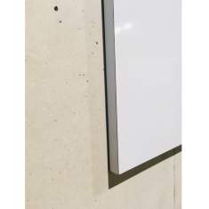 Schreibtafel Rahmenloses Whiteboard Tafel, o+c system - adeco, Whiteboard auf Spanplatte