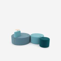 modulares Pouf-System Lounge SItzmöbel modular Pouff Nowy Styl Tri.ply