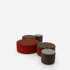 modulares Pouf-System Lounge SItzmöbel modular Pouff Nowy Styl Tri.ply