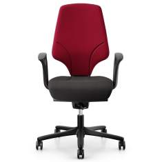 Bürostuhl rot schwarz Büro Drehstühle ergonomisch Flokk giroflex 64 Drehstuhl