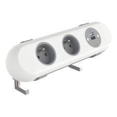 Elektro-Steckdosen IT/EDV-Dosen weiss Stormverbindung Datenverbindung Dataflex 25.110 Power Polar 2x FR BE USB AC 25W - 110