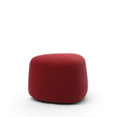 Polsterhocker Lounge Insel Pouf rot Sitzinsel fm Büromöbel Samos