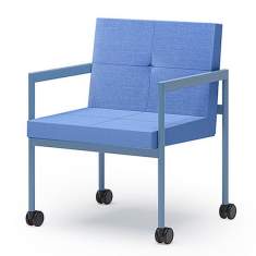 Loungesessel blau Sessel Lounge Rosconi Objektmöbel - Dacor Sessel
mit Rollen