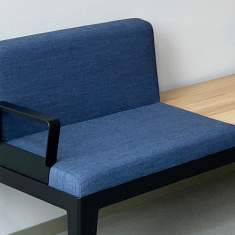 Bank blau Sessel Lounge Sitzmöbel modular Rosconi BANDA