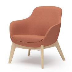 Loungesessel orange Sessel Lounge Sitzmöbel Holz Rosconi Objektmöbel - LOUNGE 640