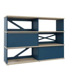 Modulare Büromöbelsysteme Regalsysteme Büro Regal modular Stauraum Möbel blau REISS Büromöbel REISS Cuadro®