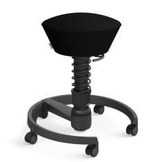 Ergonomischer Bürostuhl schwarz Schreibtischhocker ergonomisch Büro Hocker mit Rollen aeris swopper AIR