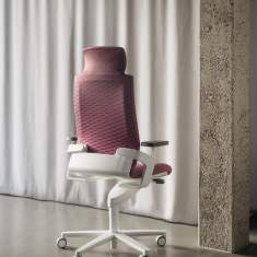 Bürostuhl rosa Büro Drehstuhl mit Armlehnen Drehstühle Office Wilkhahn ON Casual