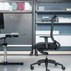 Girsberger Bürostühle ergonomisch Bürodrehstuhl schwarz Kunststoff Girsberger, Reflex