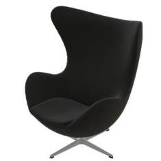 Clubsessel Loungesessel schwarz Loungemöbel, Fritz Hansen, Das Egg