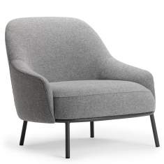 Clubsessel grau Loungesessel Stof grau Loungemöbel, offecct, Shift