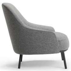 Clubsessel grau Loungesessel Stof grau Loungemöbel, offecct, Shift