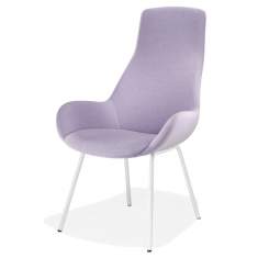 Sessel violett Besucherstuhl 4-Fuß Besucerstühle groß Lounge Kusch+Co 8610 Lupino