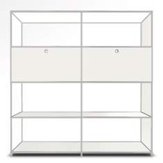 Regalschrank modular Regal weiss Büro Büromöbel System4 Regale