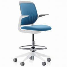 Bürostuhl blau Bürostühle Bürodrehstuhl mit Armlehnen Drehstuhl Büro Schalterstuhl Steelcase Cobi
mit Red Dot Awards auszegezeichnet