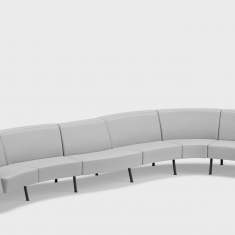 Loungesofa grau Sofa Lounge modulare Sofas Kinnarps Trix