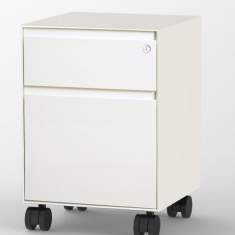 Rollcontainer weiss Container fahrbar Büro Sara Mini Caddy