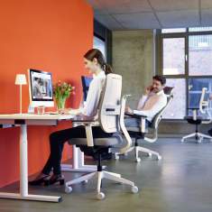 Bürostuhl grau Bürodrehstuhl moderne Bürostühle Buero Drehstuhl Viasit Toleo
