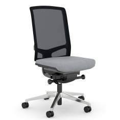 Bürostuhl grau Drehstühle ergonomischer Bürodrehstuhl exklusiv, viasit, F1 Move Net