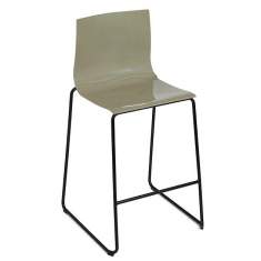 Barstuhl grüngrau Barhocker KIM Stahlmöbel Slim Stool