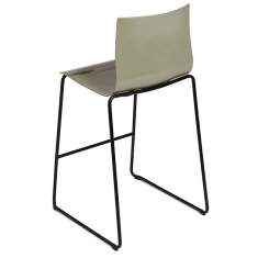 Barstuhl grüngrau Barhocker KIM Stahlmöbel Slim Stool