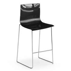 Barstuhl schwarz Barhocker KIM Stahlmöbel Slim Stool