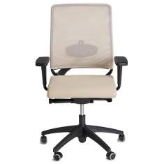 Bürostuhl beige Bürodrehstuhl Netzgewebe bürodrehstühle KIM Stahlmöbel Ecochair