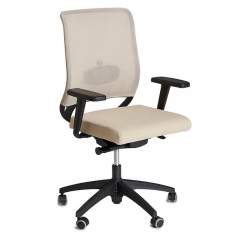 Bürostuhl beige Bürodrehstuhl Netzgewebe bürodrehstühle KIM Stahlmöbel Ecochair