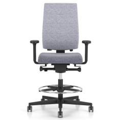 Bürostuhl schwarz Drehstuhl Büro Drehstühle Bürostüle mit Armlehnen SITAG X-Line
mit Fussring