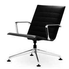 Loungesessel Sessel schwarz mit Armlehnen Aluminium Lounge Rosconi BLAQ Lounge