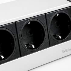 Bürobedarf Steckerleiste Elektro-Steckdosen EVOline R-Dock