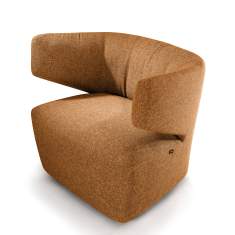 Loungesessel braun Leder Sessel Lounge Girsberger Pablo Soft