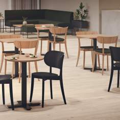 Besucherstuhl Holz Konferenzstühle Cafeteria Stühle Besucherstühle Kinnarps, Polett